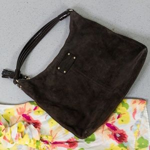 Kate Spade - New York Shoulder Brown Suede Leather